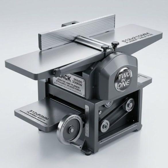 Black vyrovnávacia a hrubovacia hoblík 3300 W 2 v 1 35550
