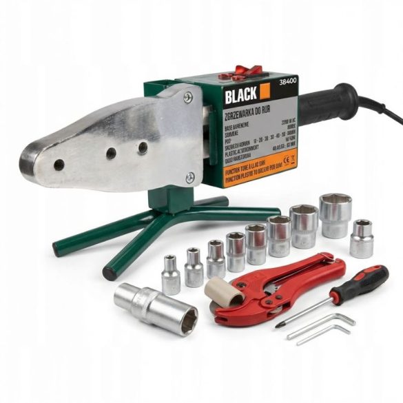 BLACK Profesionálny zvárač plastových rúrok 38400