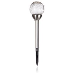   Guľová záhradná lampa na solárnu energiu – 38,5 cm, 2 LED 386643