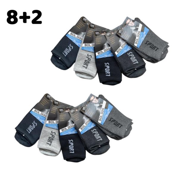 8+2 Pánske športové ponožky 43-47 400345-3