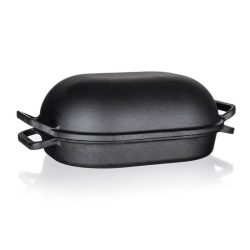   EXCELLENT Liatinová pekáreň s oválnym vekom (3+4 l) – Čierna  40051981