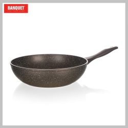   Wok BANQUET s nepriľnavým povrchom PREMIUM tmavohnedý 28 x 7,8 cm 40055158