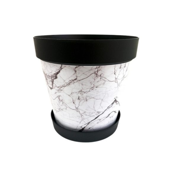 Plastový kvetináč s mramorovým vzorom 15 l 4060066