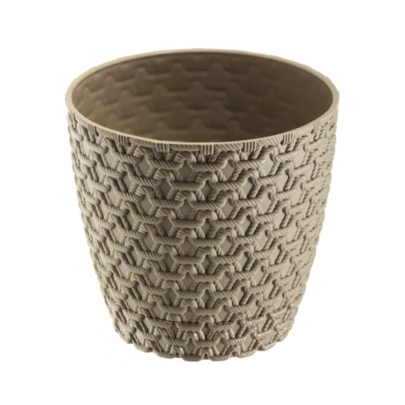 Plastový kvetináč s pleteným vzorom 4 l 4060103