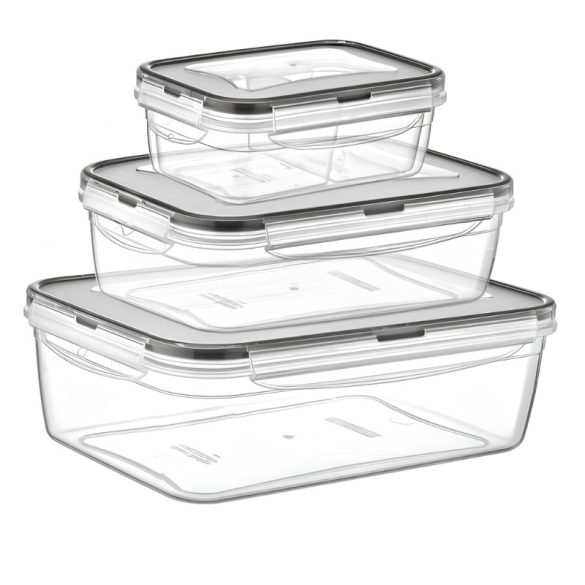 Irak Plastik Prémium 4-dielna sada vzduchotesných plastových nádob na potraviny (LC-31) 4140269