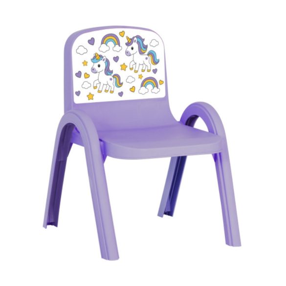 Plastová detská stolička, fialová 4210222-2
