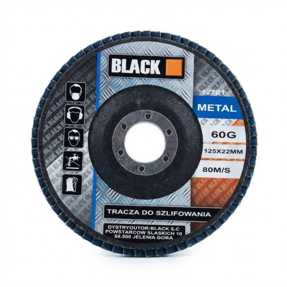 Brúsny kotúč BLACK s lamellami – 125 mm 42701