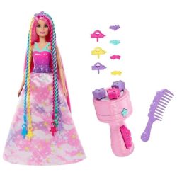   Bábika Barbie Dreamtopia Hair Braiding – s farebnými copmi a doplnkami 427704