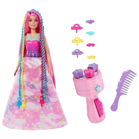 Bábika Barbie Dreamtopia Hair Braiding – s farebnými copmi a doplnkami 427704