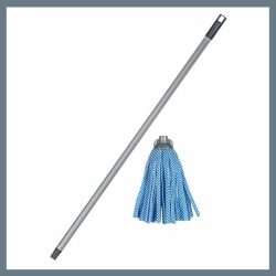 BRILANZ mop s rukoväťou 120 cm, modrý 43943032
