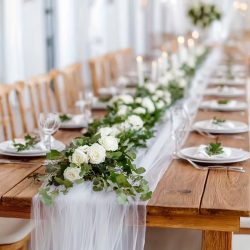 Svadobný biely závesný panel 45M RK6665395