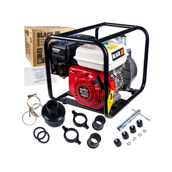 BLACK benzínové vodné čerpadlo – 6,5 HP – 48019