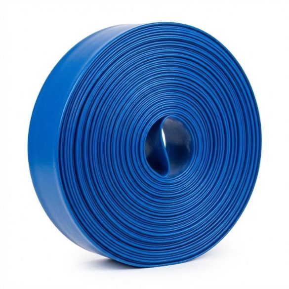 Profesionálna plochá hadica Black z PVC – 50 m / 2" / 2 bar 48069