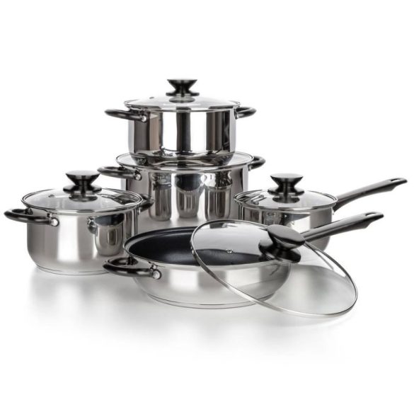 Sada riadu z nehrdzavejúcej ocele SWING Black 10 kusov 48727029