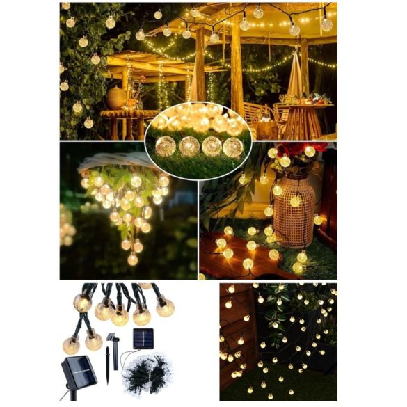 Solárna LED záhradná girlanda 10 m, 100 LED