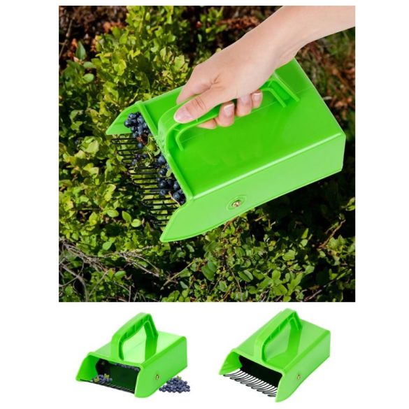 Ručný zberač bobuľového ovocia 22 cm, zelený 489295