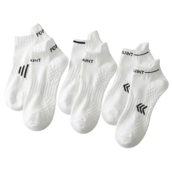 3 páry bielych elastických športových ponožiek 4GM59536K9