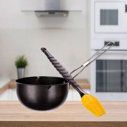   Miska so silikónovou štetkou na potieranie HAPPY GREEN 11,8 cm 5012270-A