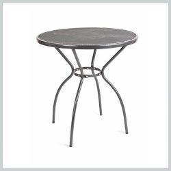   HAPPY GREEN ROUND oceľový záhradný stôl – Ø70 × 72 cm, sivý 50300901