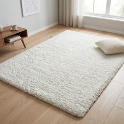 Koberec Carena shaggy biely 5121A