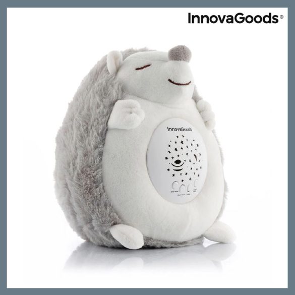 InnovaGoods Plyšový ježko s bielym šumom a nočným projektorom 5260103194