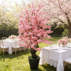 8 balení ružových umelých kvetov 52M175W8GG