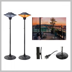 Terasový ohrievač so stojanom, 200 cm 53360