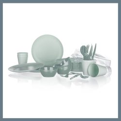 Kempingová súprava TRAVEL, 26 dielov, mentolová 55069531
