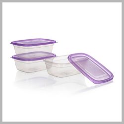   ACCASA Súprava plastových pohárov 1,25 l, 3 ks, fialová 55075049