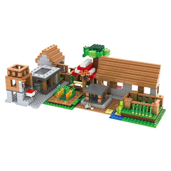 1235-dielna stavebnicová sada s motívom dediny 55MK2528W2