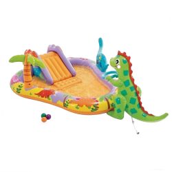   Intex Dino hracie centrum s bazénom – 201 × 157 × 69 cm 56139