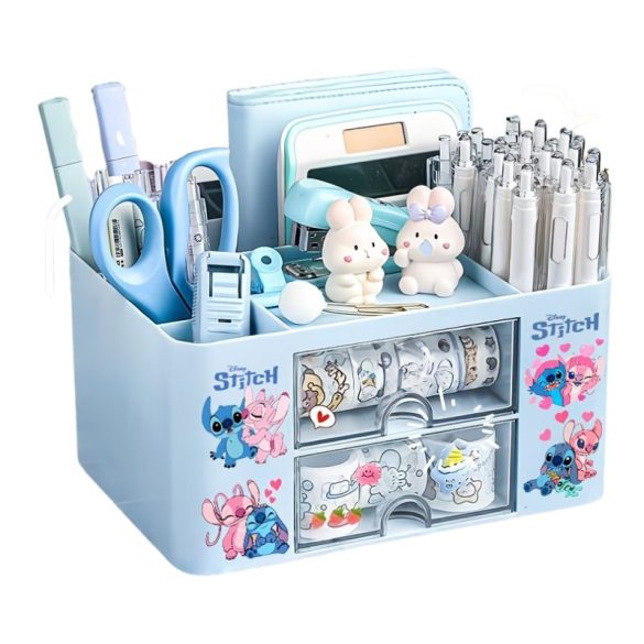 Disney Stitch multifunkčný stolný organizér – Svetlo modrý 57MVK5XQKW-2