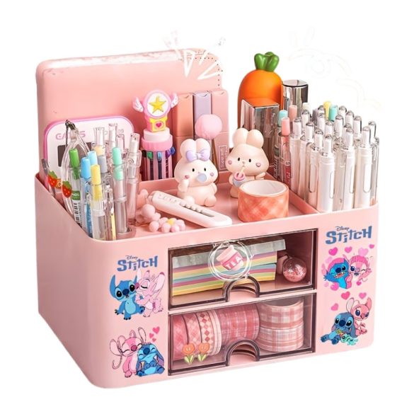 Disney Stitch multifunkčný stolný organizér – ružový 57MVK5XQKW