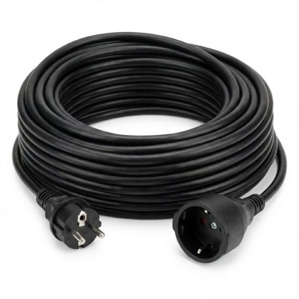 BLACK 20-metrový vodotesný elektrický predlžovací kábel 59012
