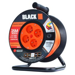   BLACK záhradný bubnový predlžovací kábel 25 m 3x1,5 H05VV-F 59016