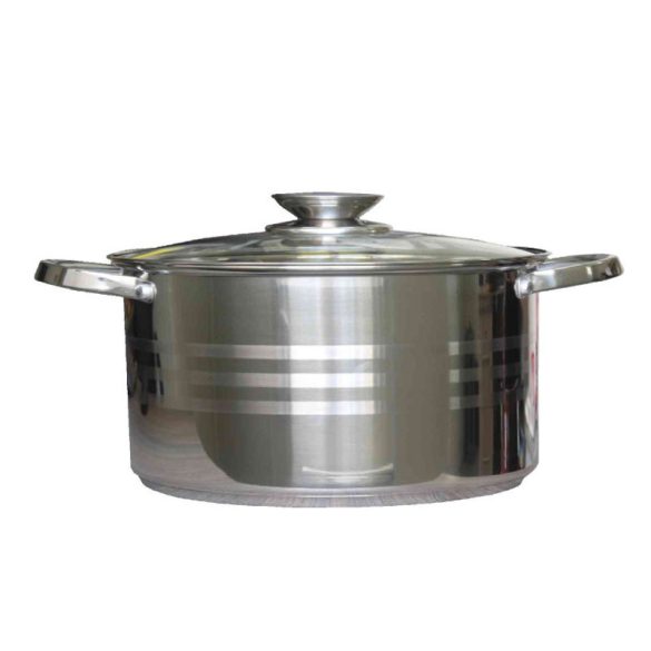 Nerezový hrniec so skleneným vekom, 3,2 litra, 20 cm 5949062800805