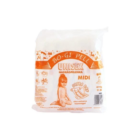 Plienky Bo-Gi Pell – unisex veľkosť MIDI – 4–9 kg – 11 kusov 5999883553077