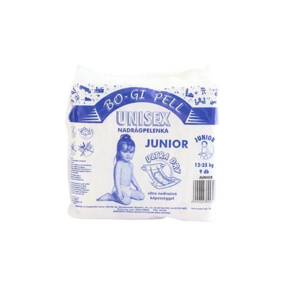 Plienky Bo-Gi Pell – unisex veľkosť JUNIOR – 12–25 kg – 9 kusov 5999883553091