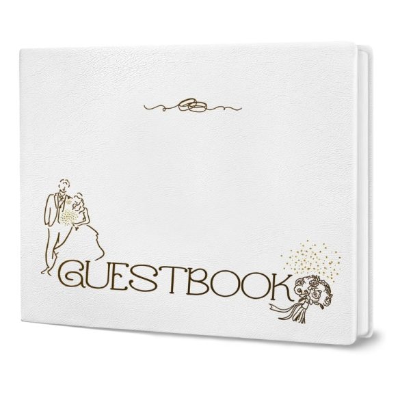 Elegantná svadobná kniha hostí 5GM5V5QVVV