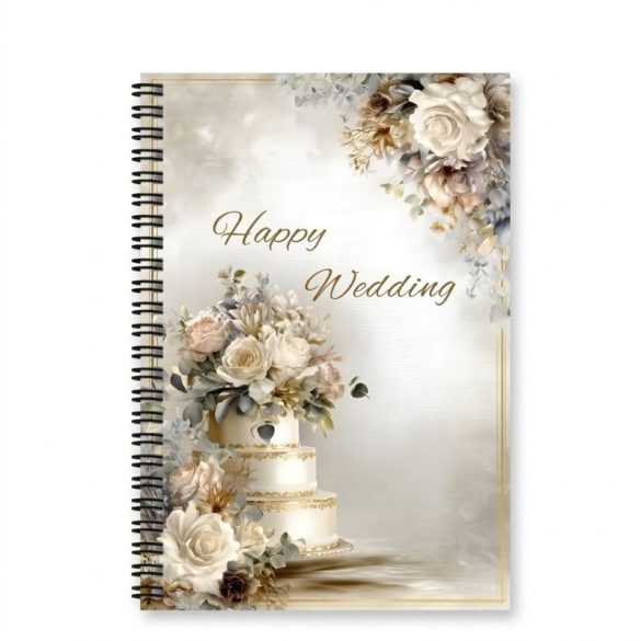 Elegantná svadobná kniha hostí a plánovací denník – formát A5 5GM63581K3