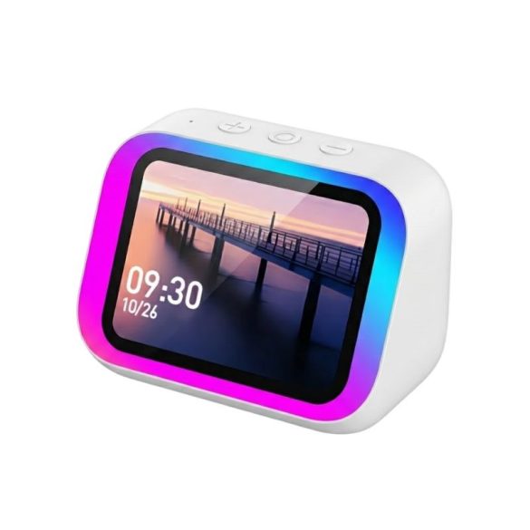 Inteligentný reproduktor AI s RGB osvetlením a displejom | biely 5GMGW57457-2