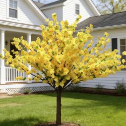   5 ks realistických žltých jarných umelých kvetov 5VMWX5VW6V