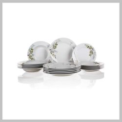 Porcelánová súprava tanierov Olives, 18 ks 600005OL