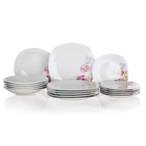 Porcelánový servis DOLORES (18-dielny) – Hranatý 60311137