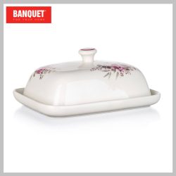   Keramická maselnička BANQUET Rose, 18 x 13,4 x 8 cm, 60322086






