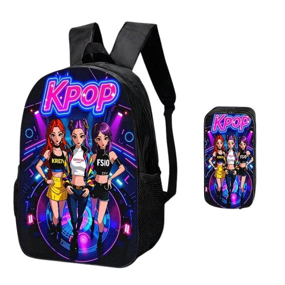 Súprava batohu a puzdra na perá AIKY K-POP Neon Stage Design – 61M88586K2