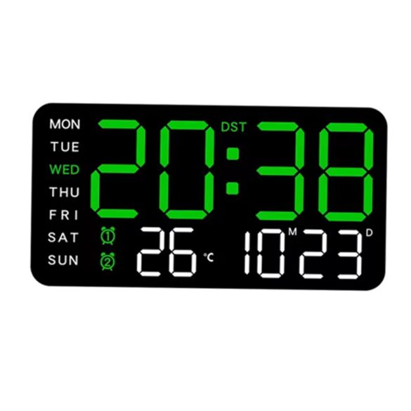 LED 6659 Digitálne nástenné a stolové hodiny – 21,5 cm 6286208