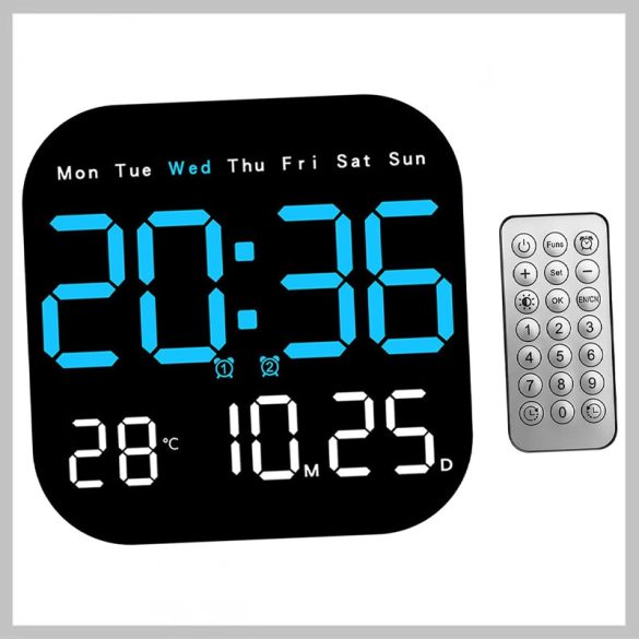 DH6650 digitálny LED budík s diaľkovým ovládaním 628998