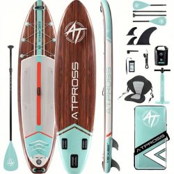   Súprava extra širokých nafukovacích dosiek SUP od ATPROSS – Stabilita a štýl na vode 62M3G589G7