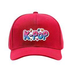   Baseballová čiapka v štýle K-POP s farebným prechodom – Červená 62MGG50266-3